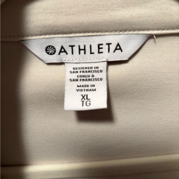 Athleta Cream/Bone/off White Allure Shirt Jacket Oversized  XL - Picture 6 of 12